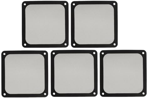 Nylon -Chassis -Lüfternetzabdeckung mit Magnetisch für 40 -mm -PC -Lüfterleistung - 5pcs e (BLACK)
