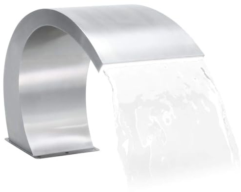 Refined Fuente Cascada para Piscina Acero Inoxidable Fuente Estanque (con Leds)