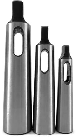 Enwye Morse Taper Drill Sleeve Reducing Adapter for Lathe Milling MT1 to MT2 MT2 to MT3 MT3 to MT4 3 Piece Set