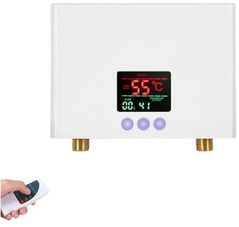 Chauffe eau Electrique, Chauffe-eau Électrique Chauffe-eau Chauffe-piscine Cuisine Salle De Bains Chauffe-eau Instantané 3000W/5500W Chauffe-eau Sans Réservoir For Douche ,Pour cuisine, salle de bain,