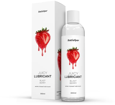 Satisfyer Blast Berry | Wasserbasiertes Gleitmittel | 300 ml | Wasserbasiertes Gleitmittel für empfindliche Haut | Öl- & fettfrei, leicht abwaschbar & kondomgeeignet | Gleitgel für Sex