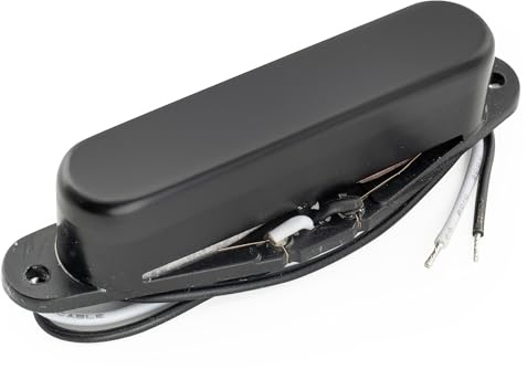Musiclily Pro TL-60S Alnico 5 Pick up Single Coil Manico 8K per Chitarra Elettrica tipo Tele, Nero