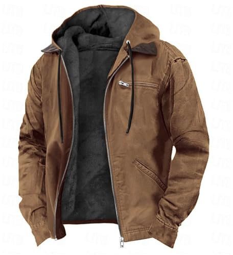 Giacca invernale da uomo a maniche lunghe, con cerniera, leggera, con funzione sportiva, pullover e giacca a maglia, per l'autunno e l'inverno, casual, antivento, per gli uomini, L