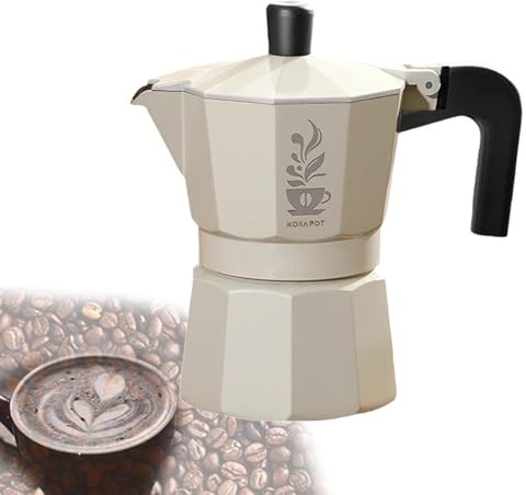 Moka, caffettiere da fornello, compatibili con induzione, riscaldatori elettrici in ceramica portatili per caffè espresso italiano con filtro di estrazione, distributore di polvere di carta