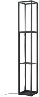 Lindby LED Stehlampe Birta dimmbar (Modern) in Schwarz aus Metall (1 flammig,) - Stehleuchte Floor Lamp Standleuchte Wohnzimmerlampe Wohnzimmerleuchte