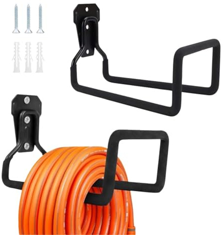 2 Piezas Soporte para Manguera De Jardín, Soporte para Manguera De Pared, Soporte para Manguera Estable, Adecuado para Jardines, Patios Interiores; para Uso con Mangueras De Agua y Mangueras De Vacío