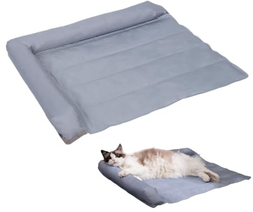 Kühlende Hundematte, atmungsaktives Gel-Pad, kühlendes Hundebett, für Zuhause, Outdoor, Innenbereich, Terrasse, Wohnung, Balkon, Auto, Schlafzimmer, Wohnzimmer, Arbeitszimmer, Hinterhof, Garten, Park