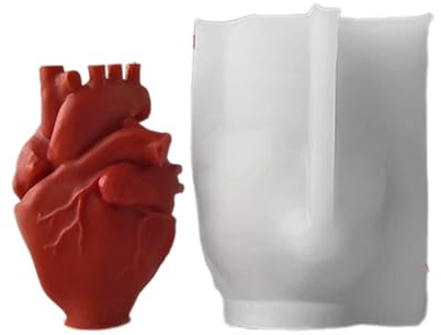 Stampi in resina a forma di cuore per realizzare sapone, cioccolato, torte, fondente, decorazioni per la stanza