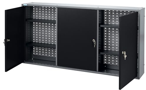 Küpper 70090 Armoire Murale, fabriquée en Allemagne, 120 x 60 x 19 cm (Noir)