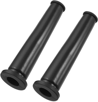 sourcing map 2 protezioni per cavi di tensione, 7,6 x 2,3 cm, in gomma, flessibili, per utensili elettrici, tagliatrici e trapani, colore nero