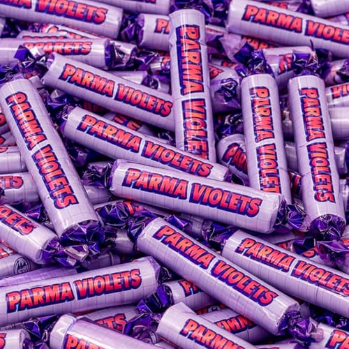 GRO VITS - Parma Violets Sweets Pack of 50 – Individually Wrapped Hard Candy – Classic Floral Flavour Retro Sweets – Valentine’s Gift for Him & Her, Parties, Sharing & Gifting