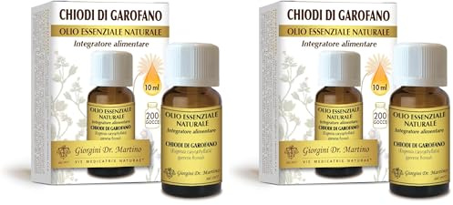 Dr Giorgini Chiodi Garofano Olio essenziale - 10 ml (Confezione da 2)