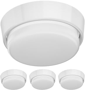ledscom.de 4 pièces GX53 Douille de lampe INEL ronde 90mm Ø incl. lampe LED 4,05W 372lm blanc chaud