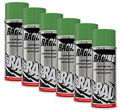 6X KWASNY 288 120 Auto-K Racing Lackspray RAL 6011 resedagrün 400ml
