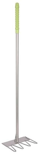 Red Gorilla Tubtrug Tidee Rake 80cm Lightweight Steel with Pistachio Plastic Grip for Stable Hay Bedding or Garden Use