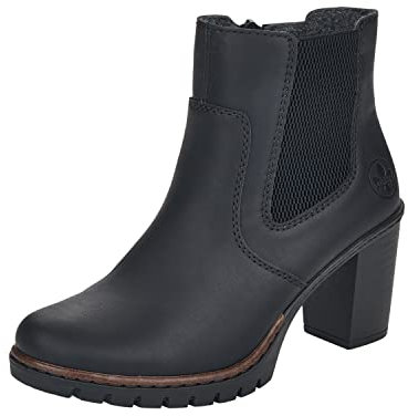 Rieker Herbst/Winter, Stivaletti Donna, Nero (Schwarz/Schwarz 00), 42 EU