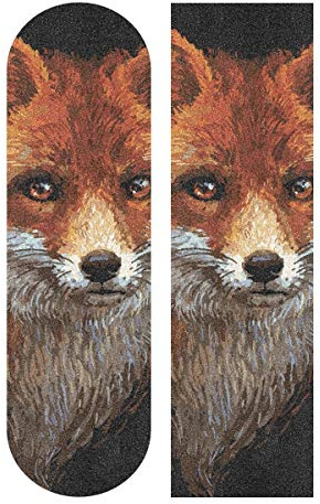 LDIYEU Abstrakter Fuchs Skateboard Griptape rutschfest Selbstklebend Longboard Griptapes Aufkleber Griffband 33X 9(1pcs)
