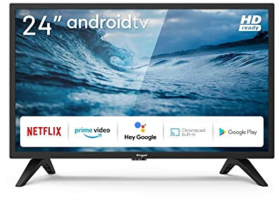 Engel LE2490ATV - Android TV LED de 24, HD, 60 Hz, Google Assistant, Modelo 2021