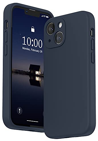 SURPHY für iPhone 13 Mini Hülle Silikon mit Displayschutzfolie | Case mit Kameraschutz Stoßfeste Handyhülle 5,4 mit Erhöhter Randschutz