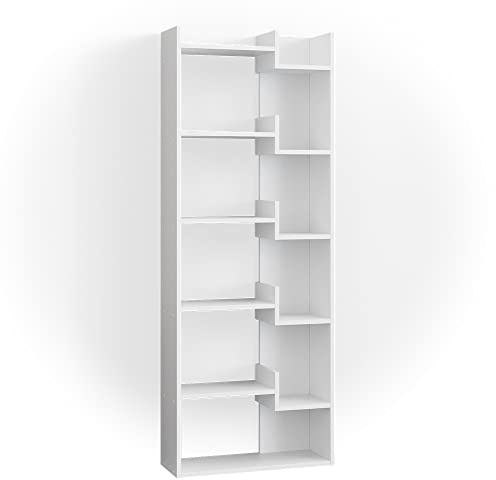 Vicco Raumteiler Fico, Weiß, 61 x 160.2 cm | zur Raumtrennung und Aufbewahrung mit offenem Regalaufbau