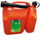 EDA - Jerrican Double Compartiment - 6 L pour Essence + 2,5 L pour Huile - avec Bec Verseur Rigide - Homologué Carburant - 31,8 x 16,7 x 31,4 cm - Orange