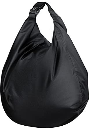 Tragbare Motorradhelmtasche, Asudaro 30L Motorradtasche Motorrad-Oxford-Stoff wasserdichte Helmtasche mit Code - Motorrad-Gepäcktasche mit doppeltem Verwendungszweck Schwarz