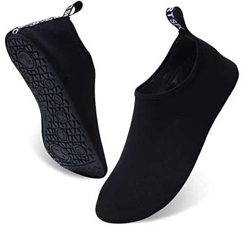AUXDIQ Schwimmschuhe Badeschuhe Aquaschuhe Surfschuhe Wasserschuhe Strandschuhe Barfuß Schnell Trocknend für Damen Herren
