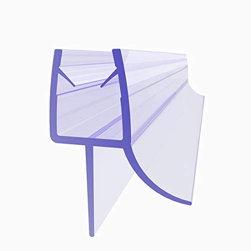 SUNXURY Duschdichtung 80cm Ersatz Duschdichtung Dichtung für 6mm / 8mm Glastür Badewanne Duschkabine Duschwand Transparent Wasserabweiser