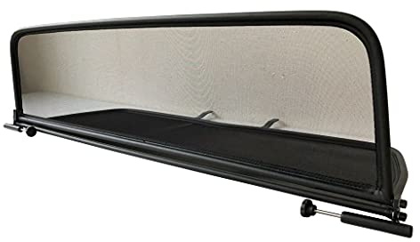 PureWind Windschott kompatibel mit Peugeot 307cc Baujahr 2003-2009 (Schwarz) – Windschott Universal mit Schnellverschluss ohne Tasche