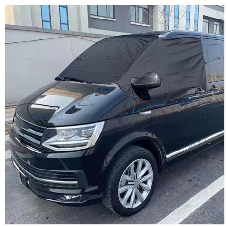 MODADA Scheibenabdeckung Auto Auto Windschutzscheibe Abdeckung Frontscheibe Abdeckung Anti Schnee Frost Staub Protector Außen Zubehör Für T5 Für Transporter Abdeckung Windschutzscheibe