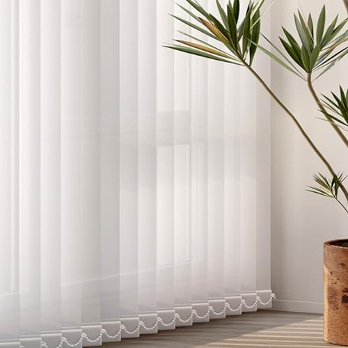 X1NGFU Lamellenvorhang Vertikaljalousie Verdunkelungslamellen,Komplettset Vertikaljalousie,lichtdurchlässig Wandmontage Sichtschutz,für Zuhause,Anpassbare Farben,Breite X Höhe (110cm x 160cm)