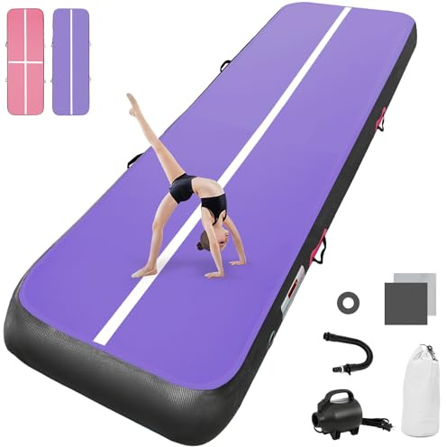 airtrack matte mit elektrischer Luftpumpe 10CM/20CM hoch 2M/3/4M/5M/6M Tumbling Matten Aufblasbare turnmatte Matte gymnastikmatte Yogamatte Camping Trainingsmatte