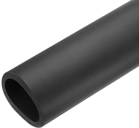 sourcing map Rohrisolierung, Schaumstoff-Rohrisolierung, 50 mm, Innendurchmesser: 64 mm, Außendurchmesser: 61 cm, Wärmeerhaltung für Frostschutz-Isolierung, Griffgriff, Schwarz