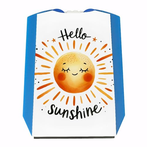 Sonne Freundschaft Parkscheibe mit Spruch Hello Sunshine strahlende und helle Parkscheibe für sonnige Tage EIN Licht voller Sonnenstrahlen und herzlicher Gruß