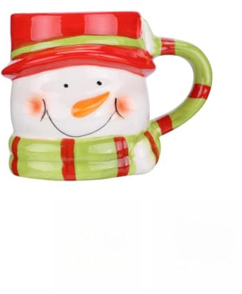 TOPBATHY Tazze Di Natale A Forma Di Pupazzo Di Neve in Ceramica Con Motivo A Pupazzo Di Neve Per Bambini E Bambine Famiglie E Uffici