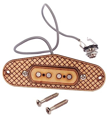 BESTonZON Ahornholz Humbucker-tonabnehmer für Gitarren Saiter- -poliger Konfiguration Alnico Spulen für Zigarrenkistengitarren
