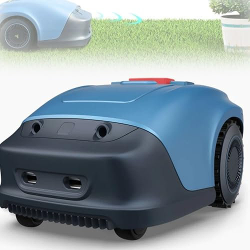 BDJSN Automatic Robot Lawn Mower, APP Control Robot Lawnmower for 0.37 Acres Lawn, 33% Slope, Cut Height 2-55mm, Ultra Quiet, GPS Navigation & Boundary Wire, for Garden, Courtyard, Outdoors