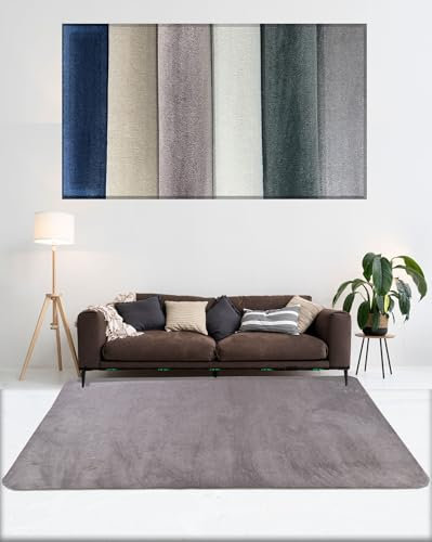 Tadi & Imperio2043 Alfombra Lisa Rosa -Alfombra de Pelo Corto - Alfombra para salón Grande - moqueta al Corte