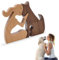 ZEPIQOR escultura de madera hecha a mano para perros escultura de madera para mascotas decoraciones de madera tallada para los amantes del perro