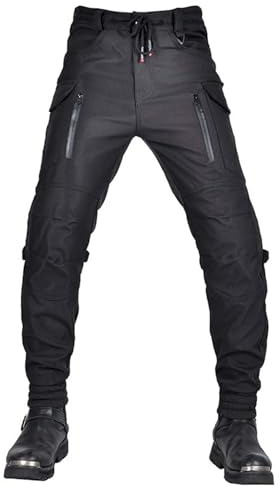 GDNKP Motorcycle Pants Mens Women Summer Riding Racing Dirt Bike Armored Water Proof Breathable,XXL White