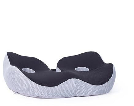 Cojín de asiento de espuma viscoelástica para aliviar el dolor, cojín de alivio de presión para coxis, espalda baja, glúteos, ciática, tuberosidad isquial, cómoda almohada ortopédica (Dod0620)