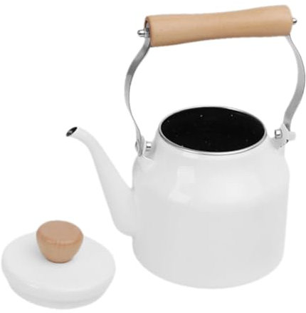 CIYODO Bouilloire Émail Épais Avec Sifflet Théière Pour Cuisinière à Induction Et Gaz Pot Eau Bouillante Polyvalent Pour Usage Familial