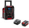 Einhell Akku-Baustellenradio TE-CR 18 Li DAB+/FM/BT Power X-Change (18 V, DAB+, FM, Bluetooth, AUX, USB, automatische Sendersuche, TFT-Farbdisplay, IP65, inkl. 4,0 Ah Akku & Ladegerät)