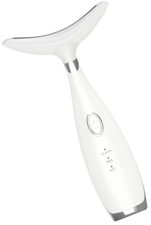 Massaggiatore Cervicale Ricaricabile in Abs Bianco | Modalità Multiple di Massaggio, Dispositivo per Rassodare la Pelle del Collo, Uso Domestico