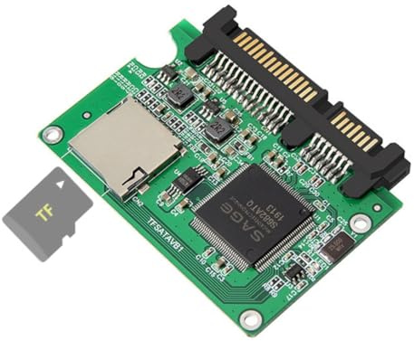 TF Micro SD auf SATA Adapter Konverter Schnelle Übertragung SDHC Speicherkarte 7+15P SATA Konverter Karte Ersatzteile