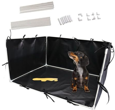 Hundetoilette mit hohen Wänden, Welpentöpfchen mit Spritzschutz | Hundetoilette mit Töpfchen und hohen Wänden zum Schutz des Bodens