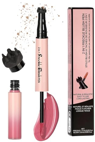 Blush Crema Penne Per Trucco Anti Sudore | Penna Marcatori per Viso a Doppia Punta Per Donne E Signore Festa Di Compleanno Appuntamenti Foto Bellezza Spettacolo