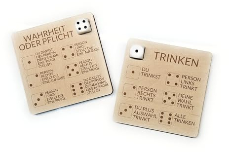 Generisch Trinkspiel, Wahrheit oder Pflicht, Jugendliche, Teens, 2 in 1 Spiel, Würfelspiel, Reisespiel, Partyspiel