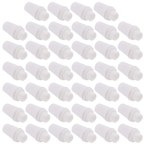 Hohopeti 40 Pezzi Fermacavo Filettato in Plastica Bianco Morsetti di Fissaggio Cavi per Lampadari a Sospensione Connettore Antistrappo per Illuminazione Retrò Pressacavi Fai da Te per