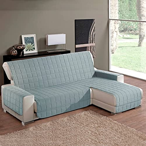 la biancheria di casa - Simplicity Plus - Copridivano con penisola, salvadivano trapuntato in microfibra morbida idrorepellente OEKO-TEX, lavabile, per divano 2, 3 e 4 posti |195 cm.